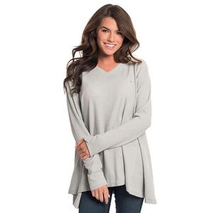 The Southern Shirt Company Long Sleeve Waffle Knit Top